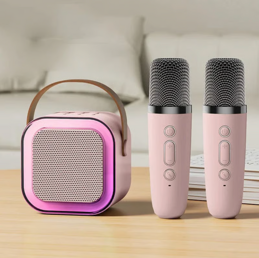 Cute Karaoke Wireless Speaker with Dual Microphones